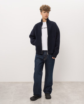 Axel Arigato Blue Core Cardigan with Wool A2143001
