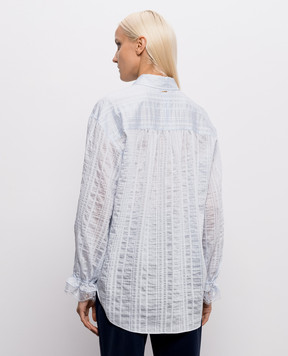 Twinset Blue striped blouse 262TP2621