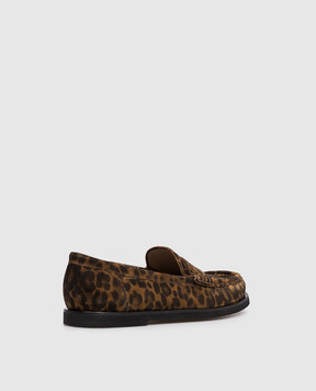 Gianvito Rossi Vernon brown suede loafers G2539210GOM