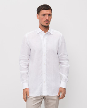 Enrico Mandelli White linen shirt CUBANA5701