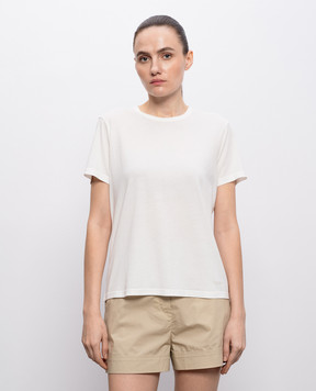 Woolrich Ivory T-shirt with logo print CFWWTE2014FRUT5293