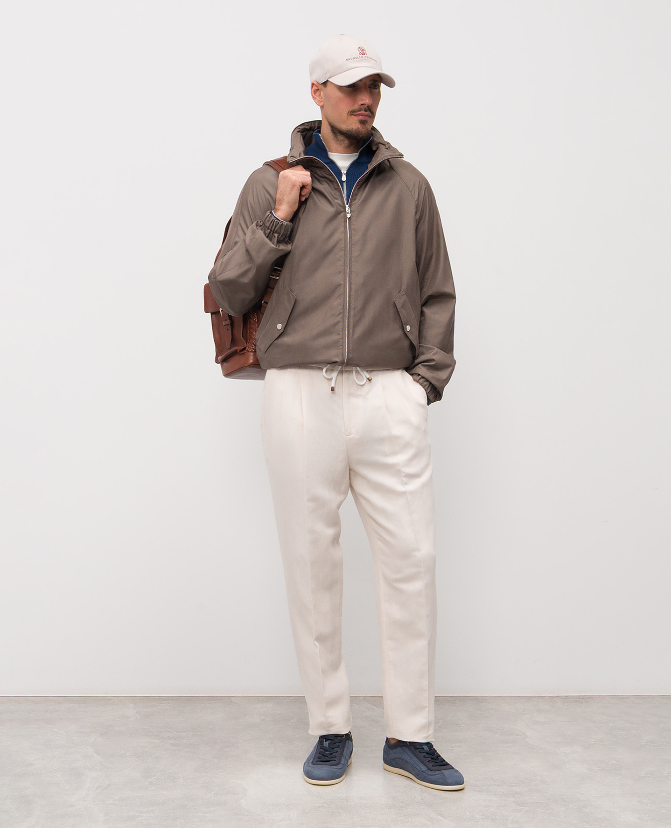 

Beige linen pants Brunello Cucinelli