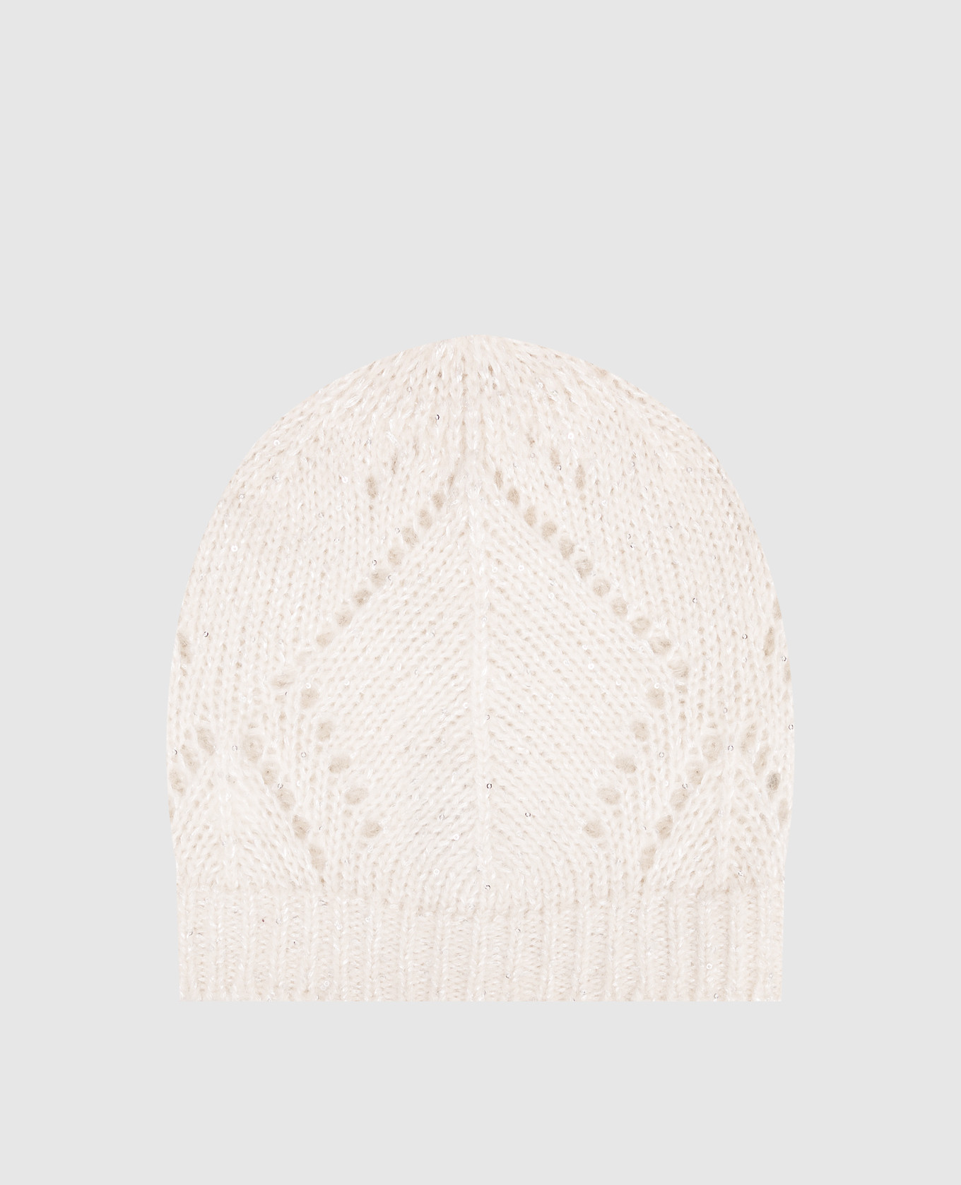 

White alpaca wool hat Peserico
