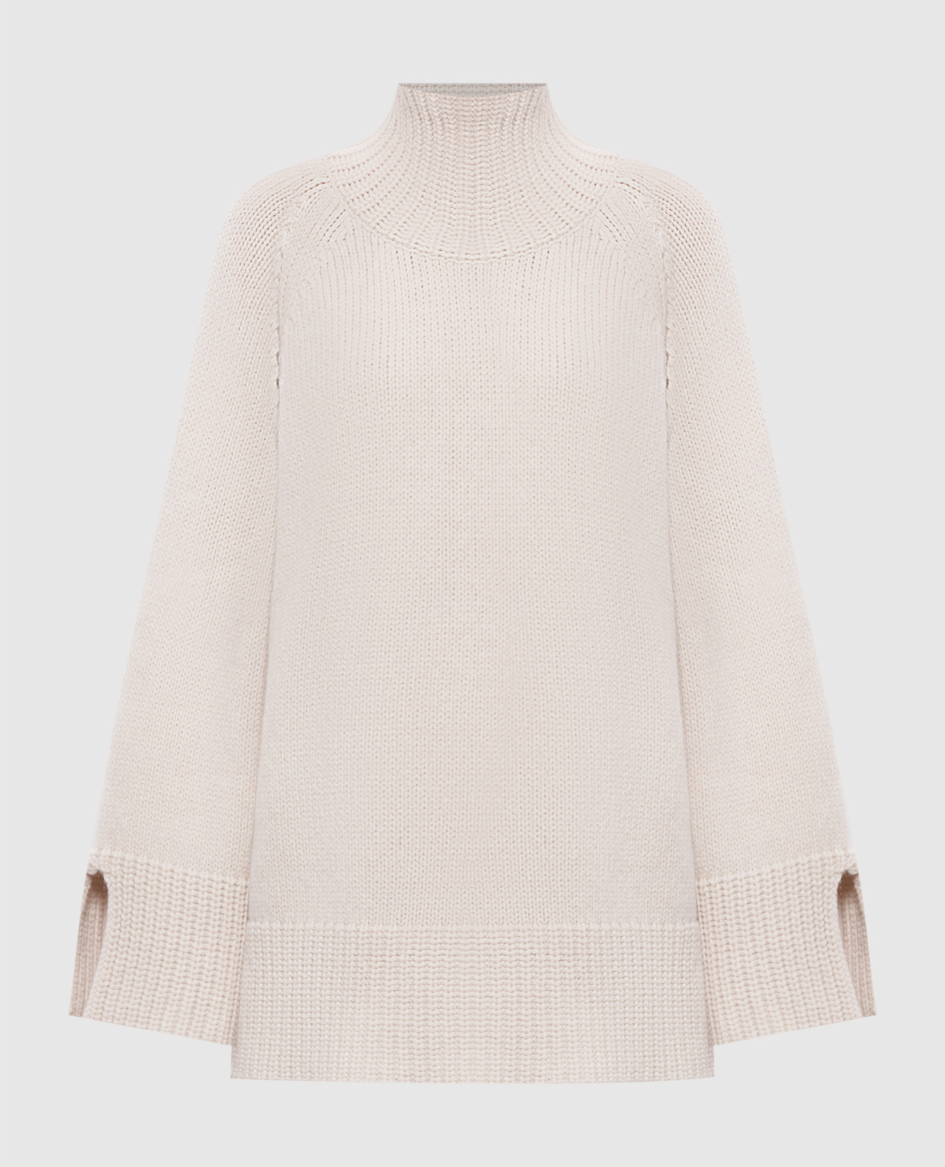 Ivory wool and cashmere sweater