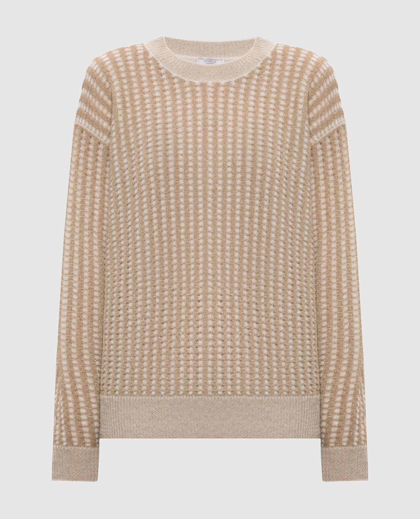 Beige alpaca wool sweater Peserico