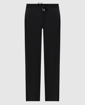Castangia dal 1850 Black wool pants GDPCA10S26