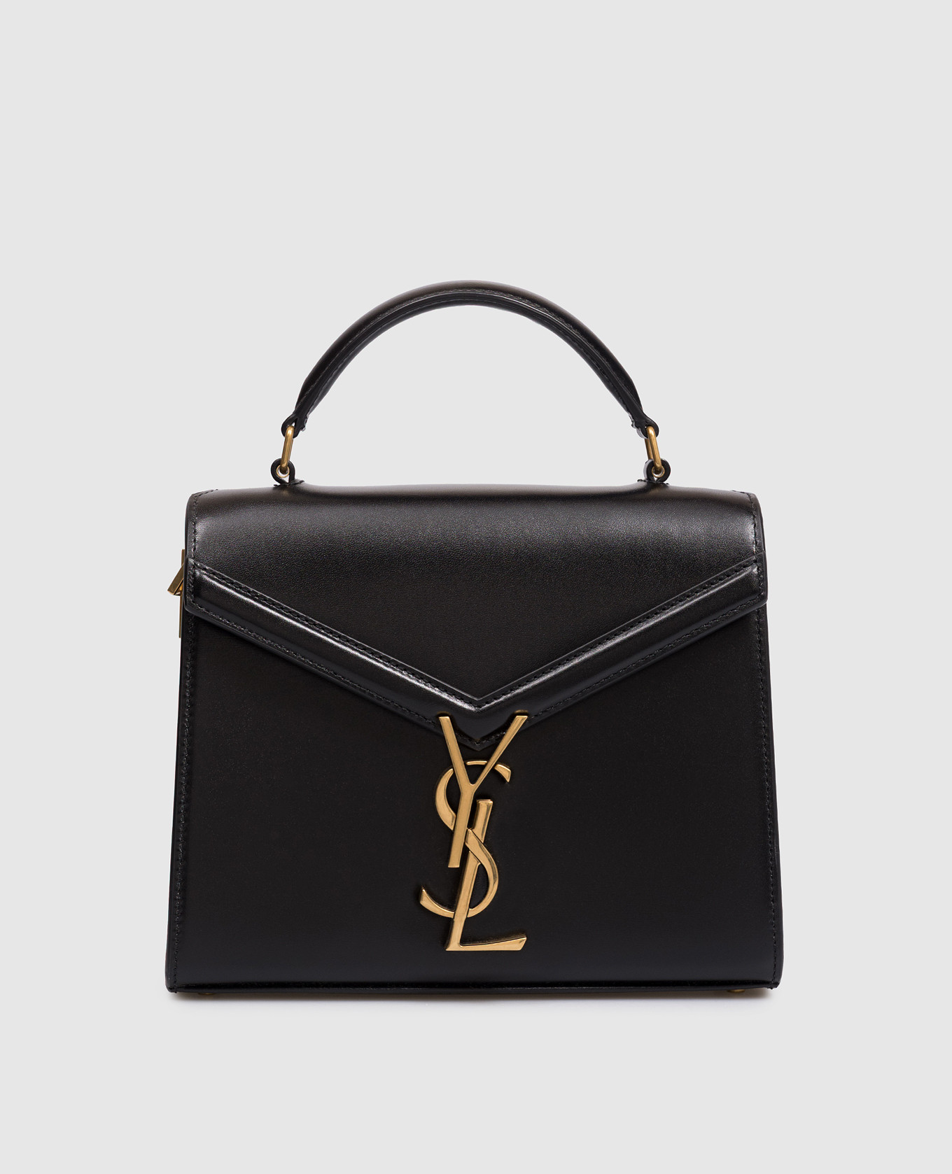 

Black leather bag with logo Saint Laurent