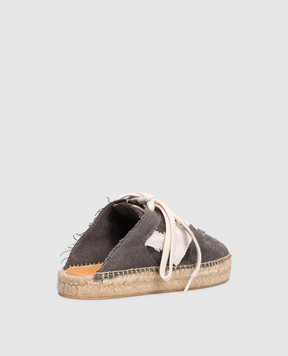 Off-White Grey logo patch mules OWIB019S26FAB001