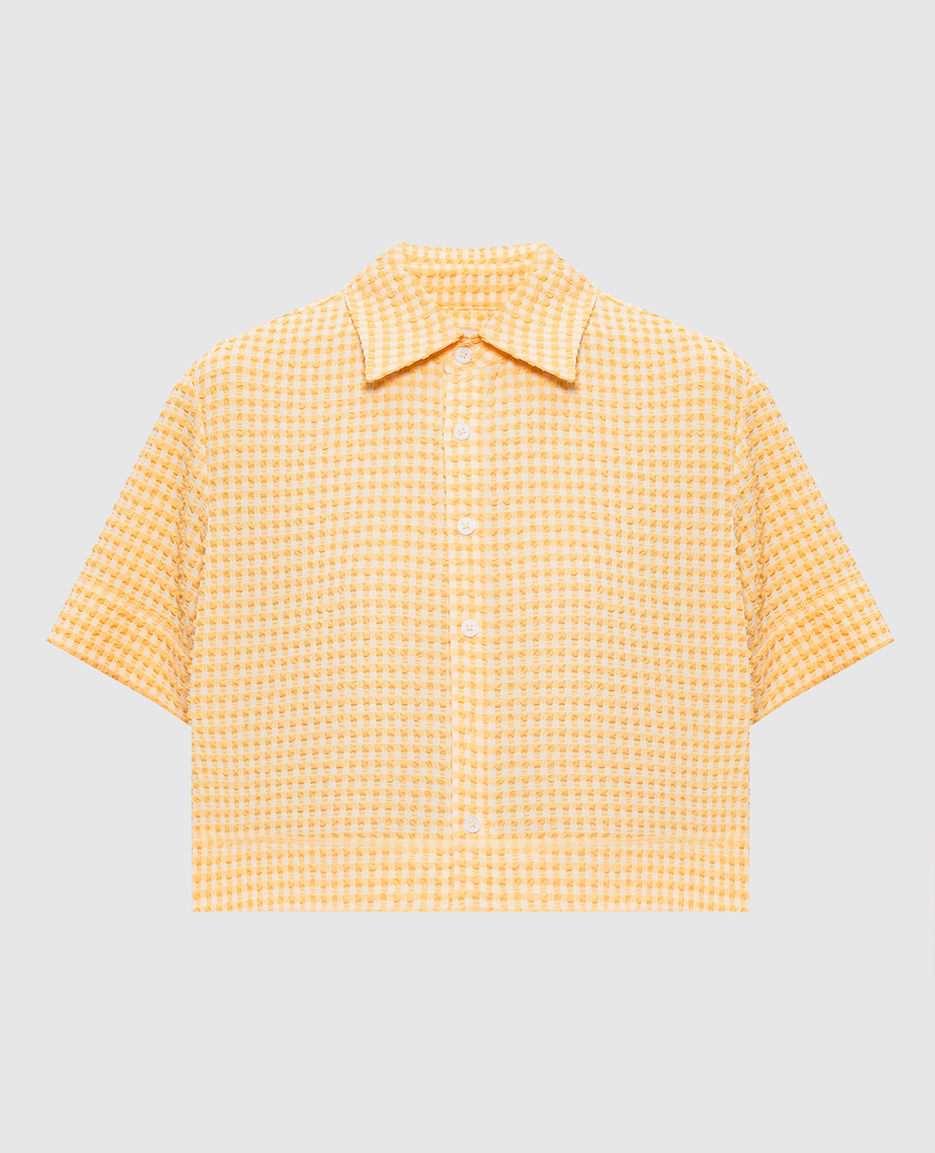 Chemise à carreaux jaunes