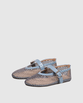 Babe Pay Pls Blue glitter ballet flats 225151LA