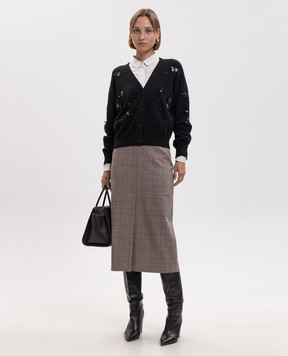 Twinset Black cardigan with wool 262AP3180