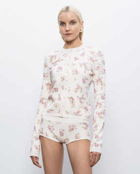 Magda Butrym Pink printed cardigan KNITWEAR18CARDIG349526