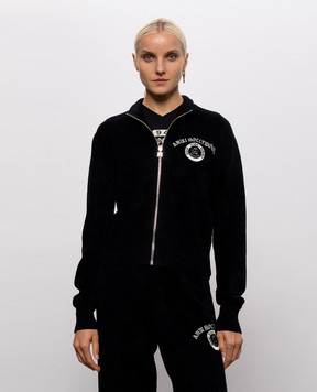 AMIRI Black sports jacket with logo embroidery AW426KN022