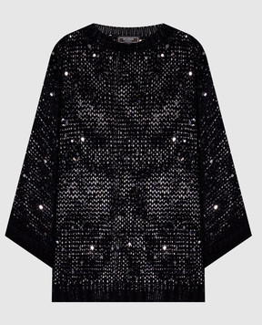Peserico Black sequined jumper E99512F039117A