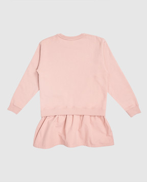 Off-White Children's pink dress with logo 44GDF006F5F001