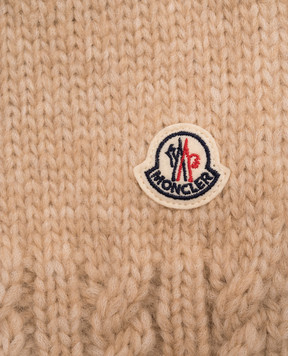 Moncler Beige alpaca wool scarf L20933C00003N0403