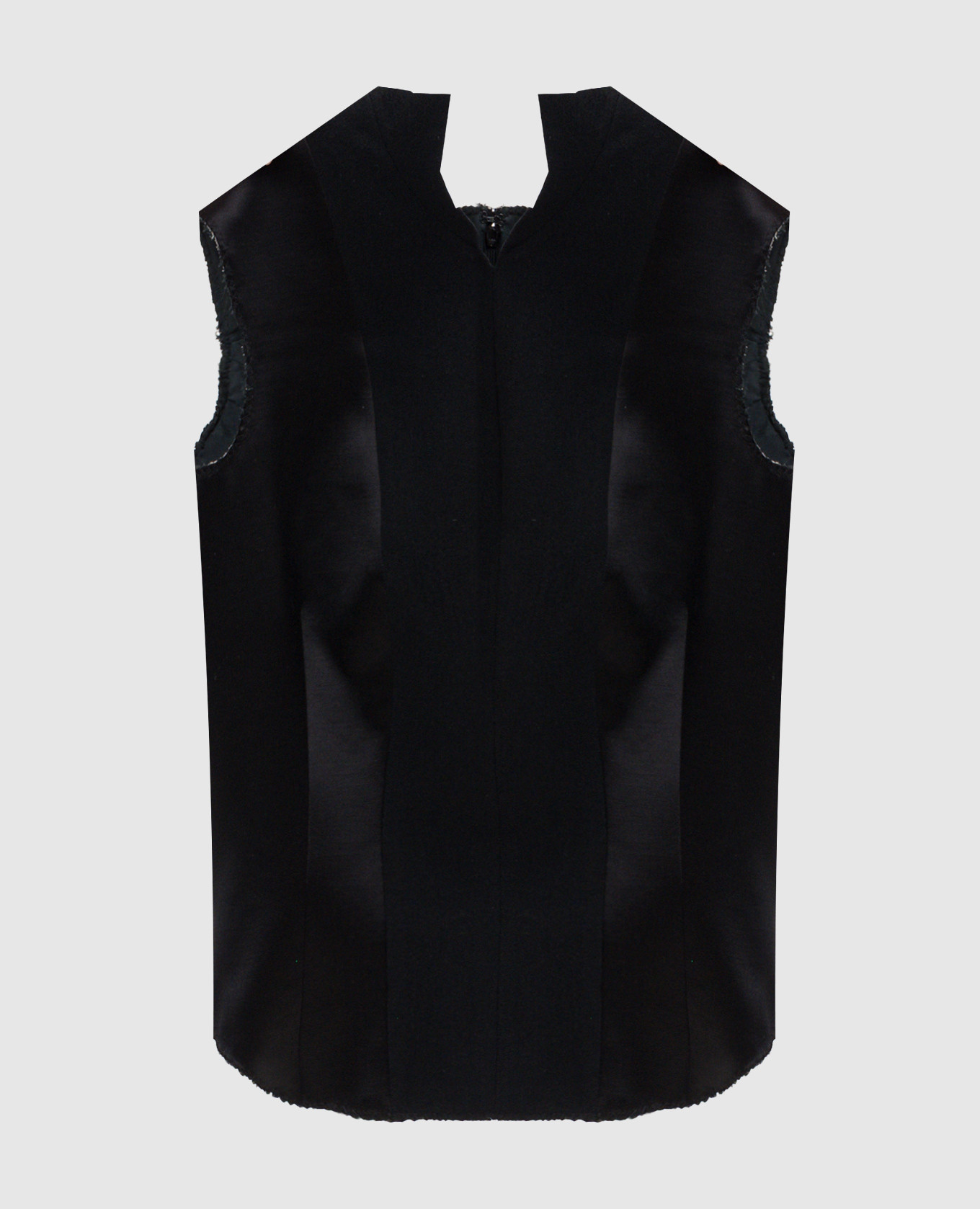 

Black wool and silk top Marc Le Bihan