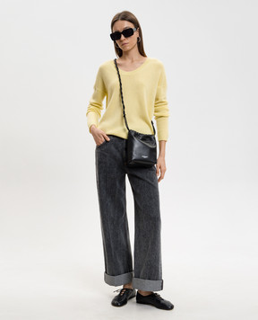 Allude Yellow cashmere pullover 26211212