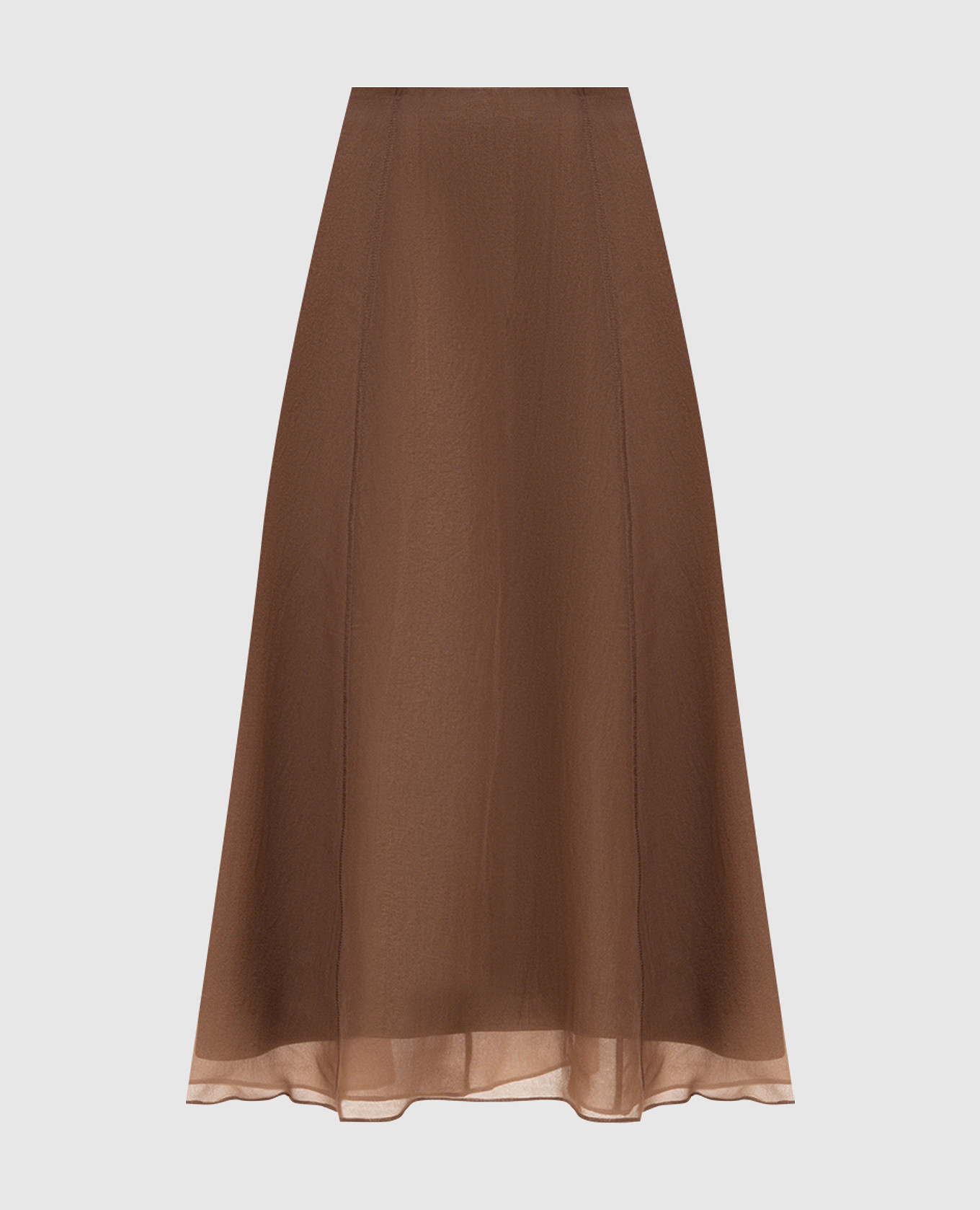 

Brown silk skirt Brunello Cucinelli