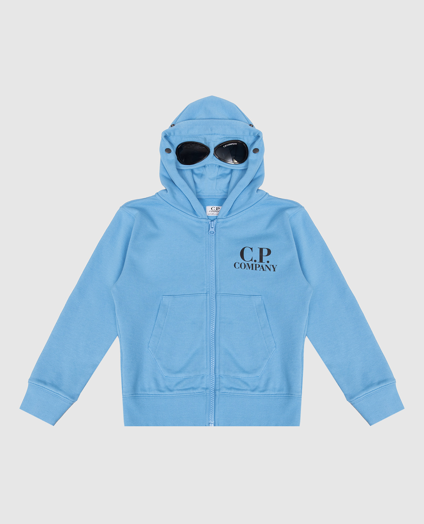 Children's blue sports jacket with logo print