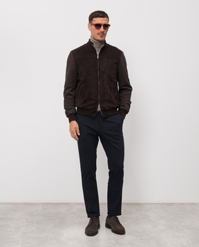 Enrico Mandelli Brown combination jacket 3T907A7405