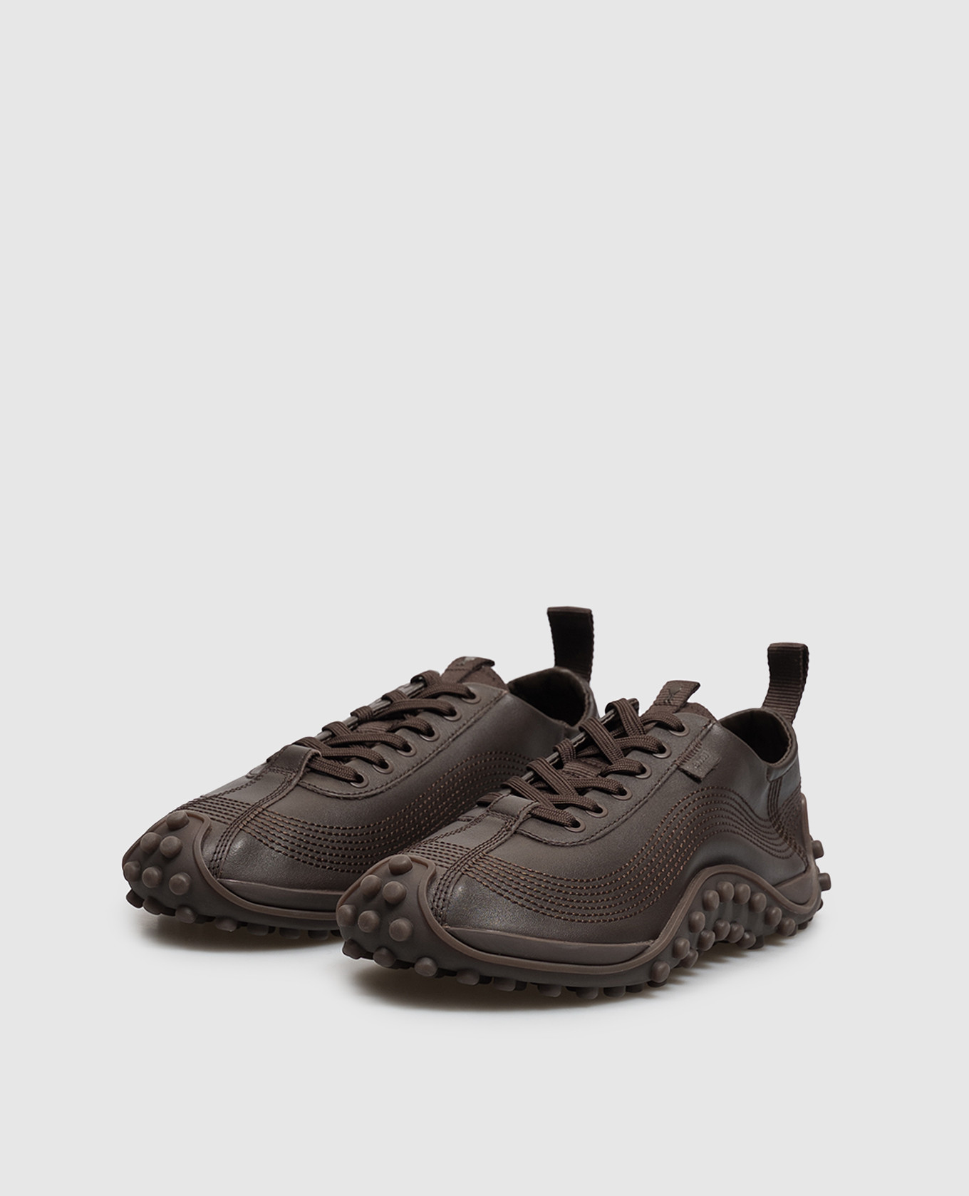 Mirage brown leather sneakers Ami Paris 2