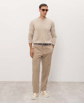 Cashmere&Whiskey Beige melange cashmere jumper MU7791312525R