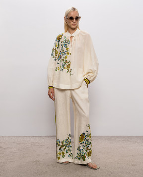 Alemais Phyllis ivory blouse with sash 7311T