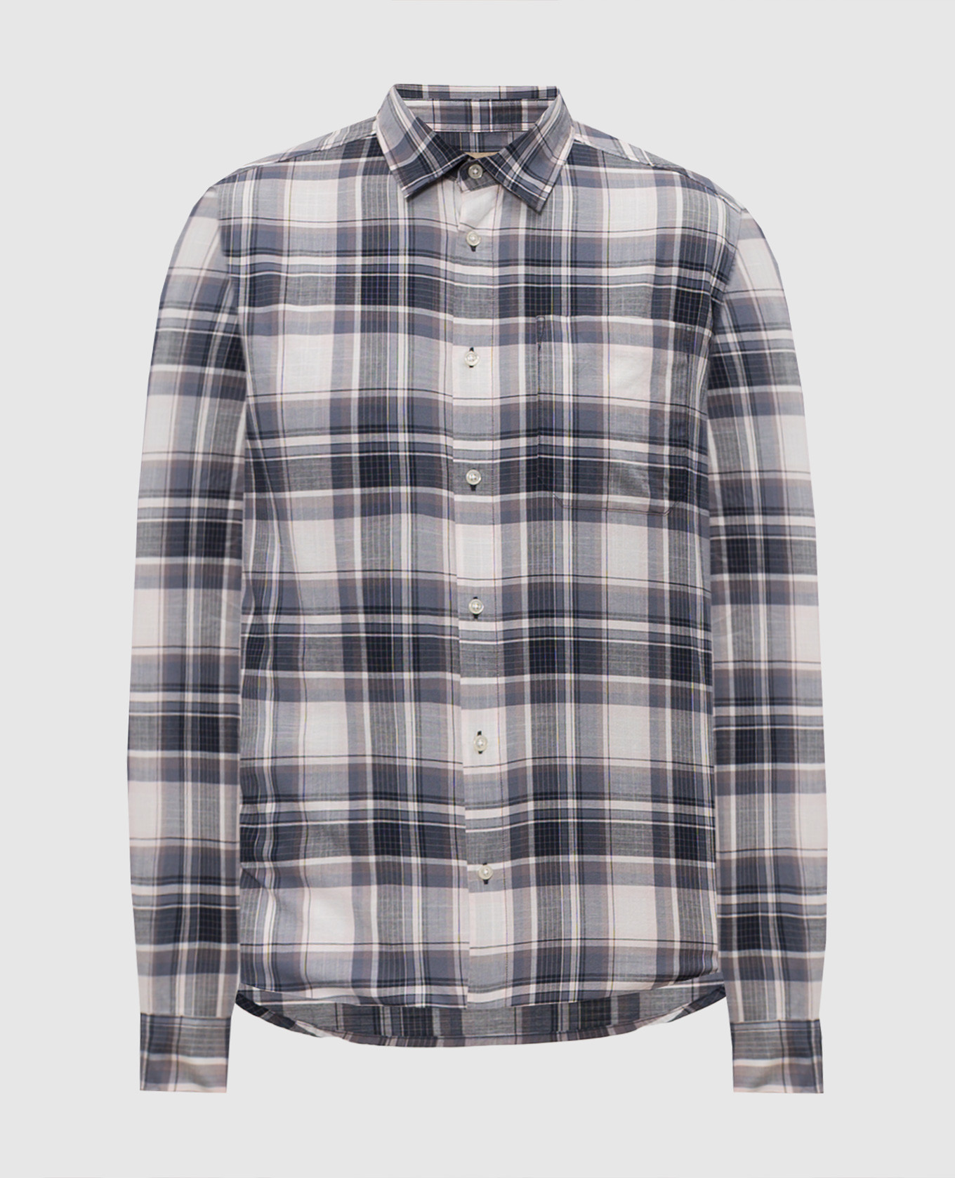 Blue checkered shirt
