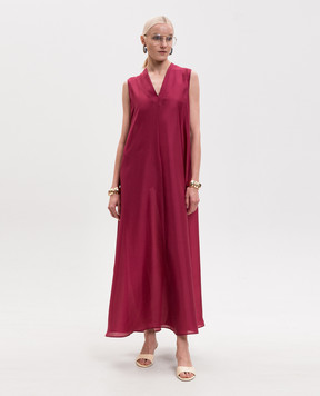 Momoni Pink CUEVA silk dress MODR00712MO