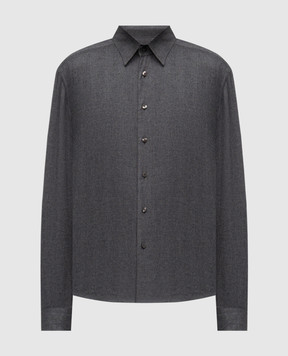 Cashmere&Whiskey Gray shirt with woven pattern 11252091148