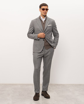 Peserico Gray wool pants R5422302732