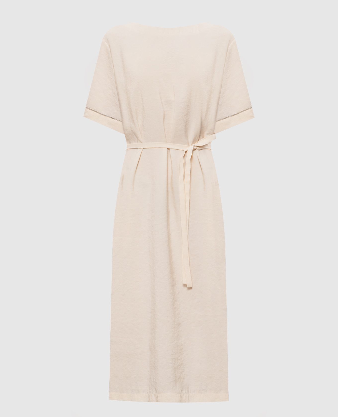 Beige midi dress