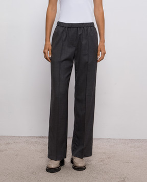 Peserico Gray wool pants A0484403472