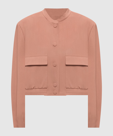 Pink bomber jacket