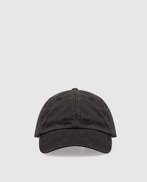 Stone Island Black cap with logo embroidery L2S159100007S0106