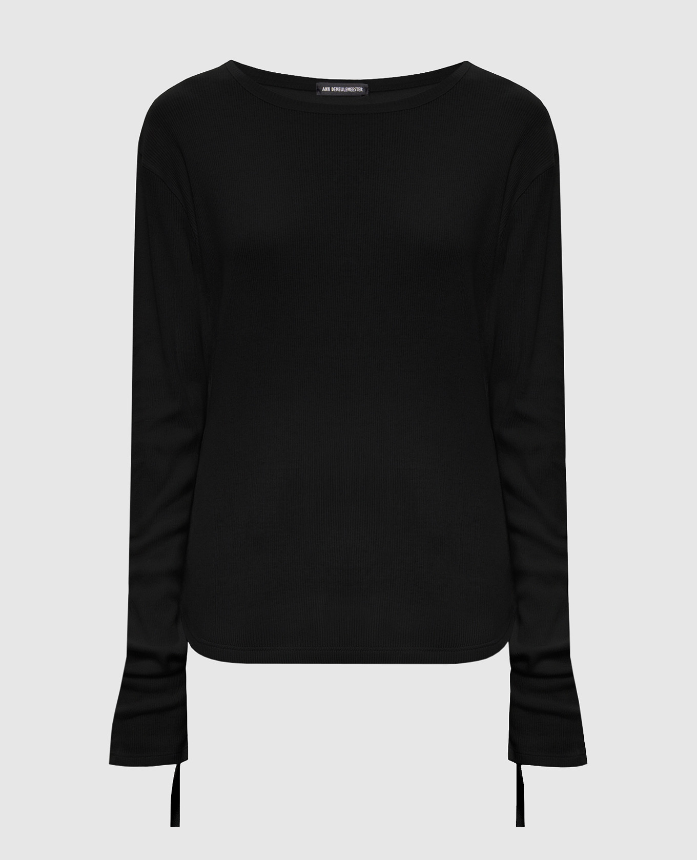 Black ribbed long sleeve