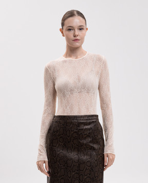 Twinset Ivory lace bodysuit 262LI2NEE