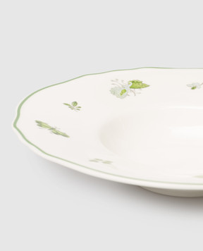Geminiano Cozzi 1765 White porcelain pasta plate Rosa Rosae SKBBU26259019