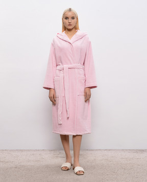 Symbol Home Pink terry robe with hood BAMBOOSPONGEBATHROBE