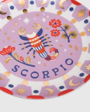 Bitossi Home Scorpio Purple Porcelain Snack Plate AST00011