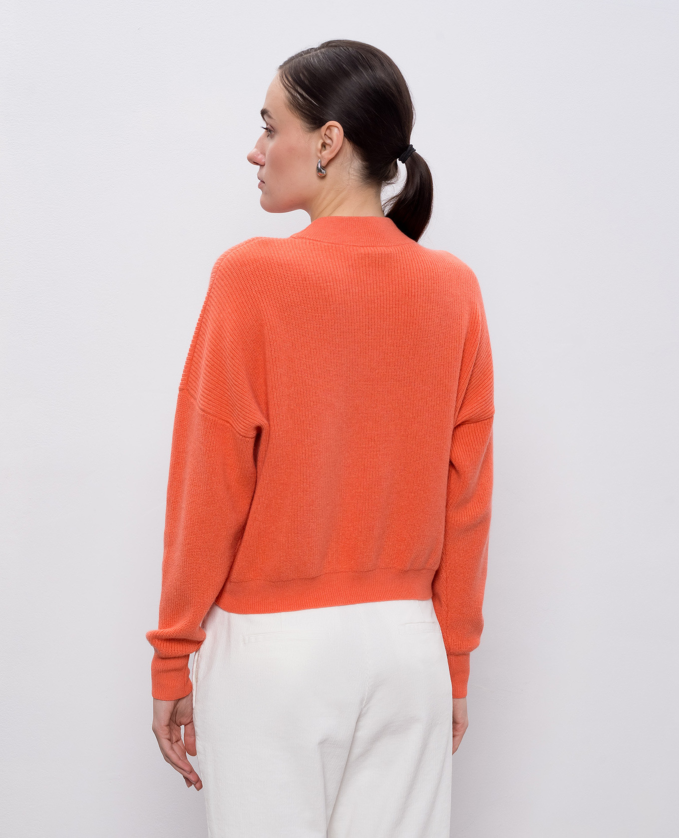 Pink sweater made of wool, silk and cashmere Peserico 4