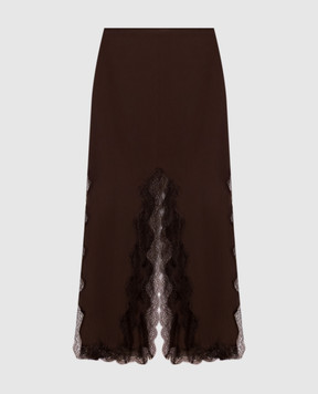 16Arlington Brown midi skirt Simi SMD208SS2601