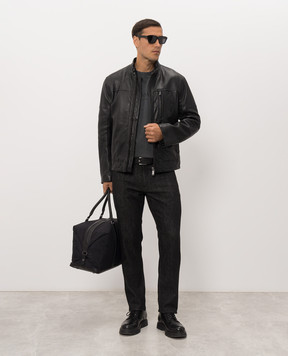 Trussardi Black jeans with a patch P407H704792NMJ370D70
