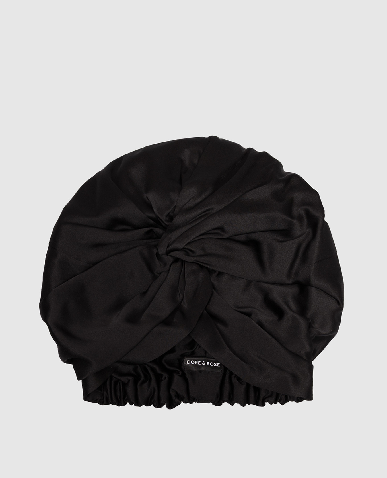 Black silk sleep cap