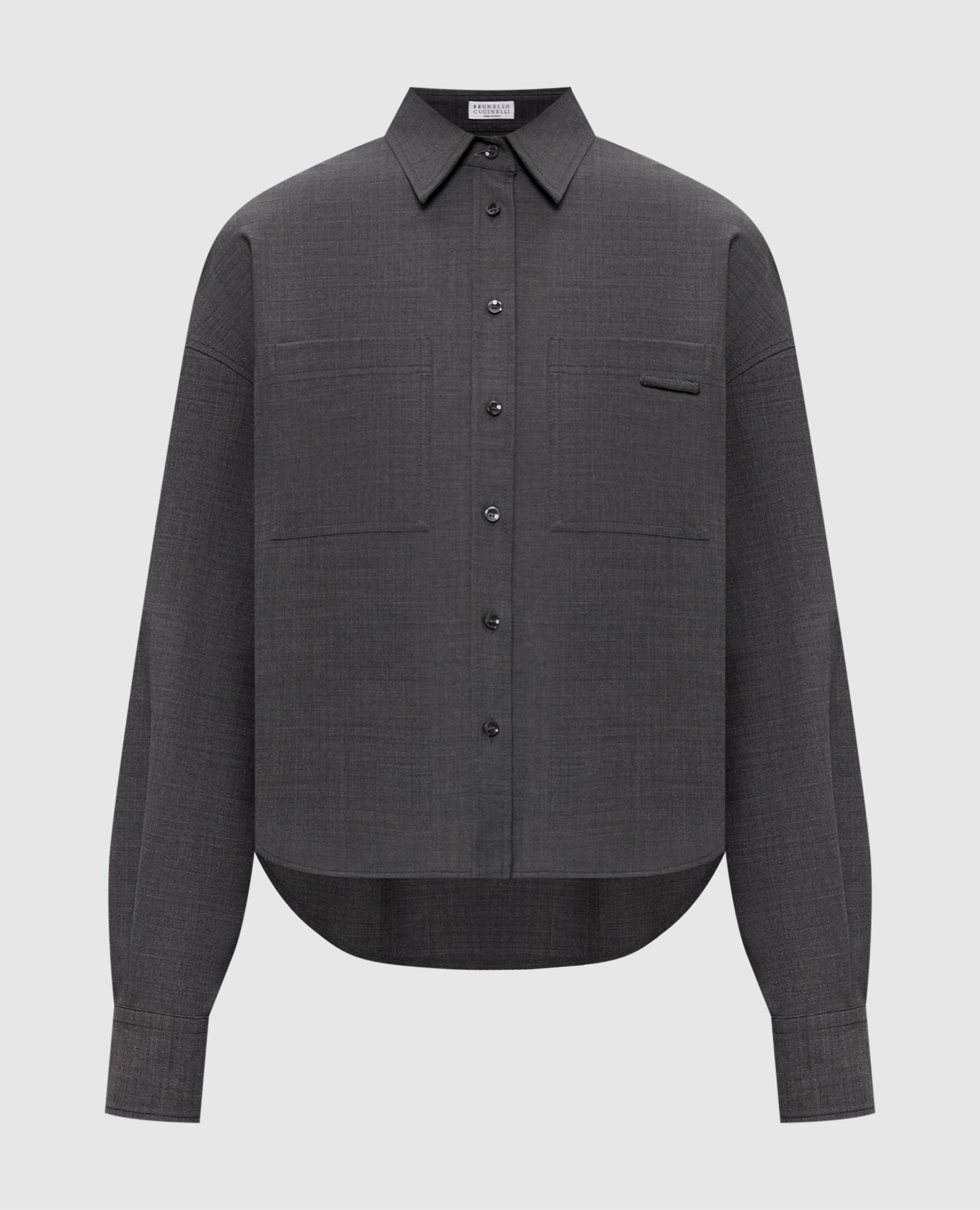 Gray shirt with wool