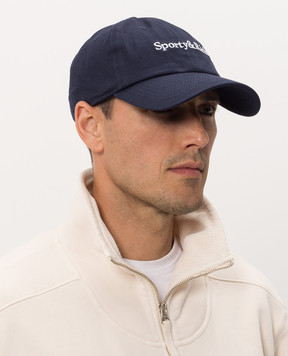 Sporty & Rich Blue cap with logo embroidery AC04084300BL106m
