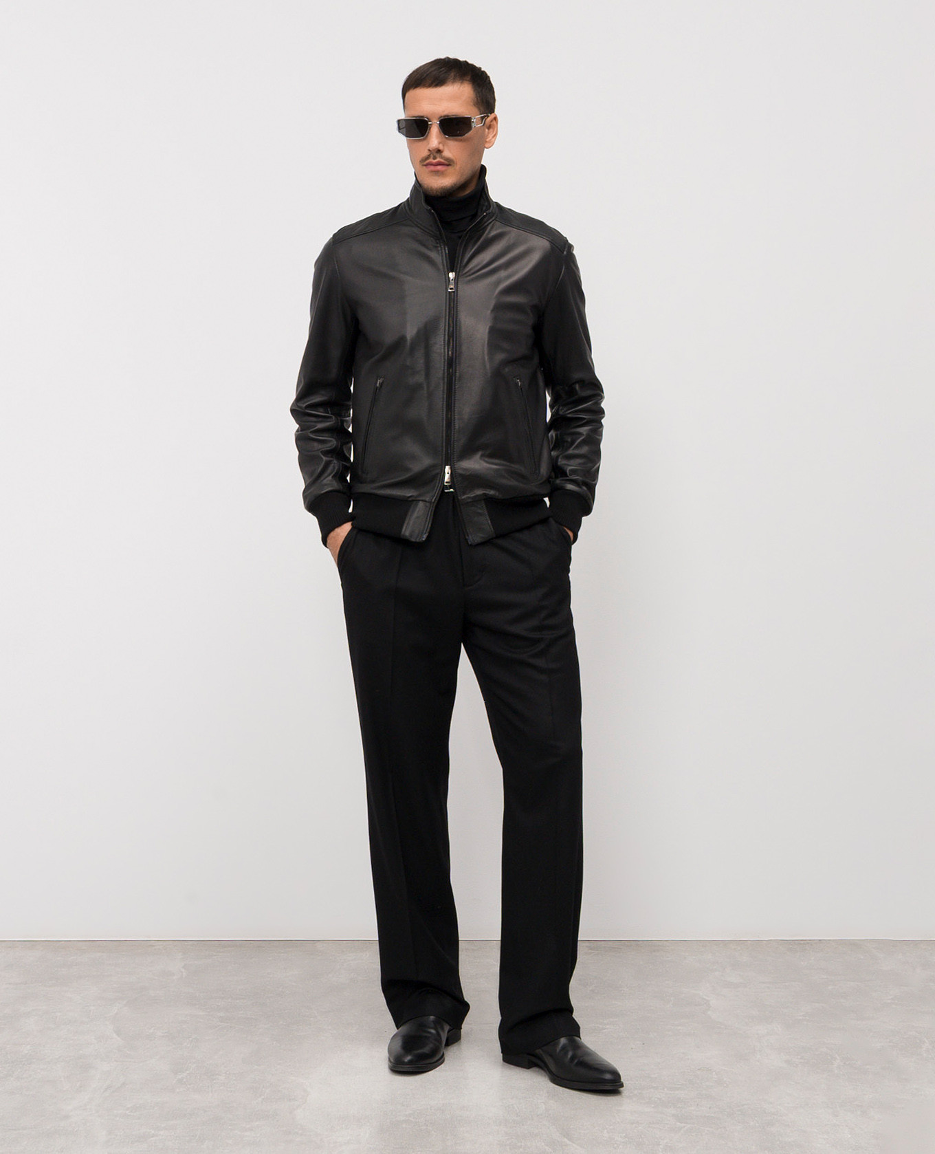 Black leather jacket Cashmere&Whiskey 2