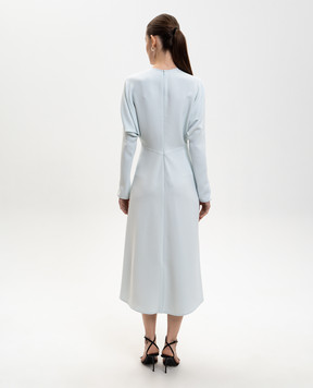 Victoria Beckham Blue Dolman Midi Dress 1126WDR005231A