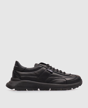 Maison Margiela MM6 Children's black leather sneakers 839183640